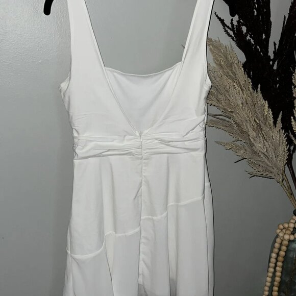 NewAsia Garden White Tennis Summer Party Dress Lined Mini Dress Sz 6 Med NWT - Picture 6 of 7